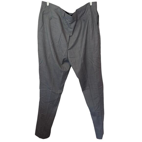 NWT Baroni Couture Men’s Unhemmed Dress Pants Size 48L Gray 100% Wool Office - Picture 2 of 8